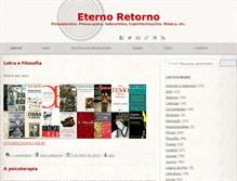 Tablet Screenshot of eternoretorno.com